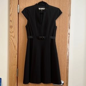 Trina Turk black dress with belt